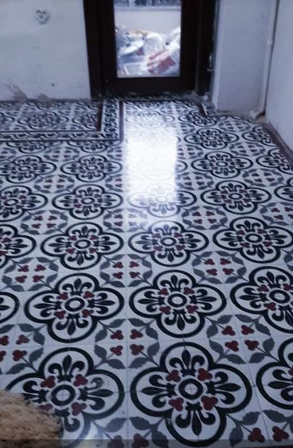 Desenli Zemin Silim & Parlatma