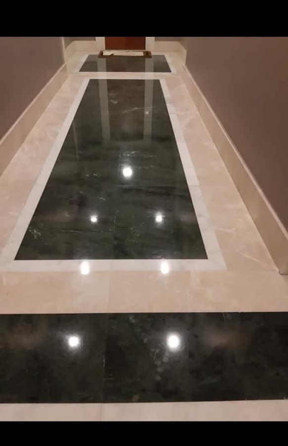 Yeşil Mermer Koridor Cilalama